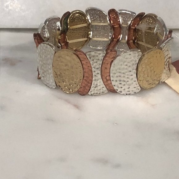 Shiny Stretchable Elastic Bracelet | Silver, Gold & Rose Gold | Fits All… - Picture 4 of 5